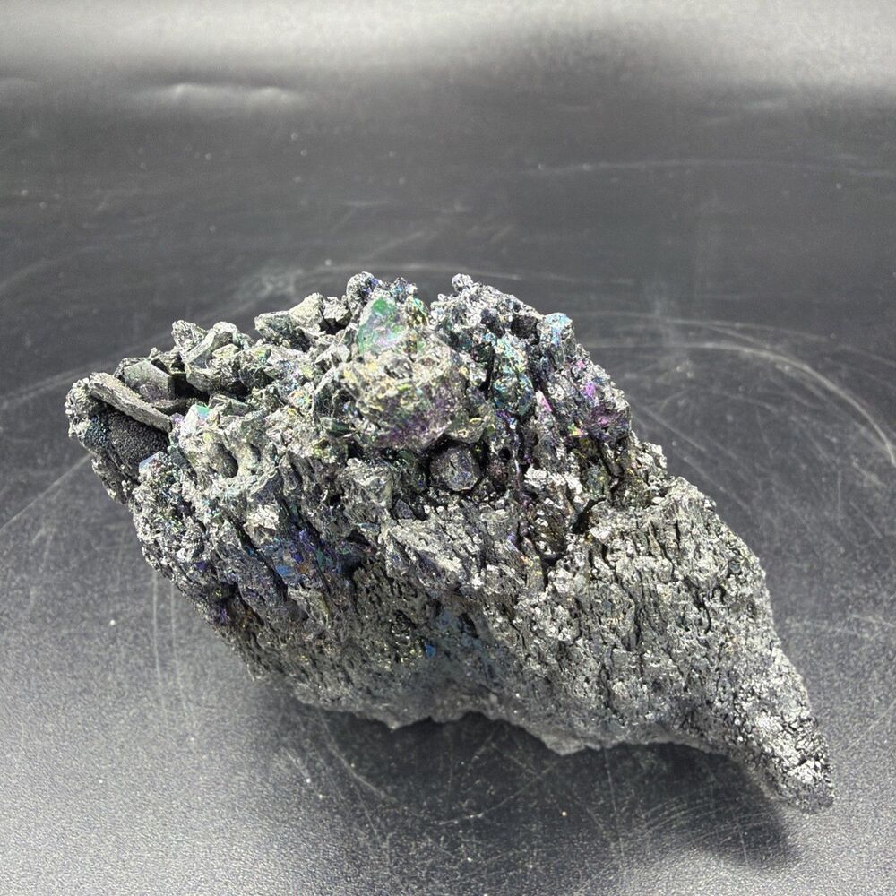 Colorful mineral stone ornaments Ore Silicon Carbide Cluster Rough specimens